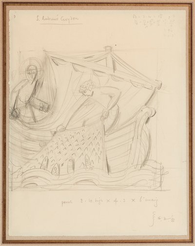 Christus und der wunderbare Fischfang von Eric Gill