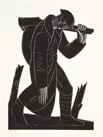 Westward Hoe!, nach einer Zeichnung von David James von Eric Gill