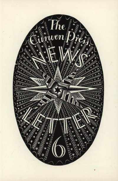 Entwurf für The Curwen Press News-Letter, Nummer 6, 1934 von Eric Ravilious