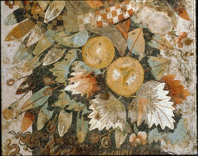 Feston mit Masken, Blättern und Früchten von Erich Lessing