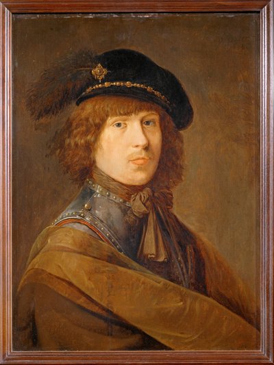 Porträt des Künstlers in Rüstung von Erich Lessing