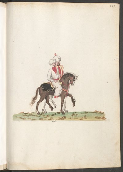 Verschiedene Türken zu Pferd: zwei Reiter mit Turbanen von Erich Lessing