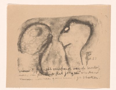 Zwei abstrahierte Figuren von Erich Wichmann