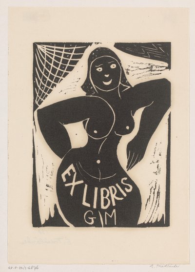 Ex Libris von Gianni Mantero von Erna Levy Friedländer