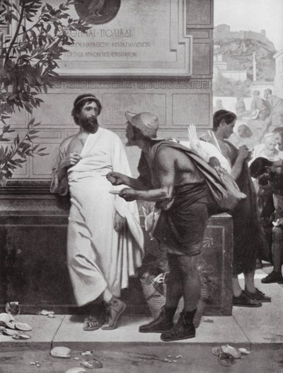 Aristides und der Bauer von Ernest (1818 87) Hillemacher