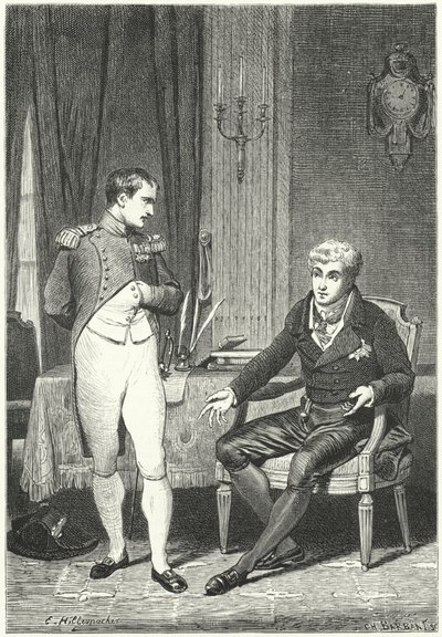 Diskussion zwischen Napoleon und Metternich in Dresden von Ernest Hillemacher