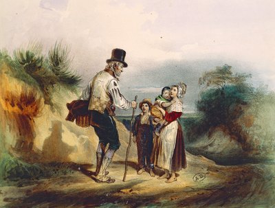 Die Abkürzung, Illustration eines Aquarells von Ernest Grenier für Les Misérables von Victor Hugo von Ernest (after) Grenier