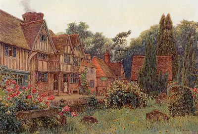 Das Verandahaus in Chiddingstone, Kent von Ernest Arthur Rowe