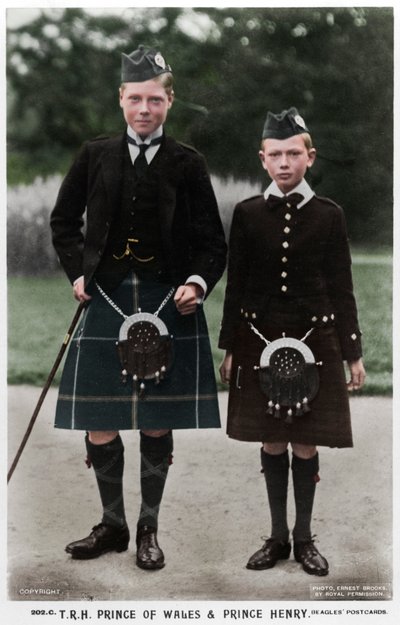 Der Prinz von Wales und Prinz Heinrich, ca. 1910 von Ernest Brooks