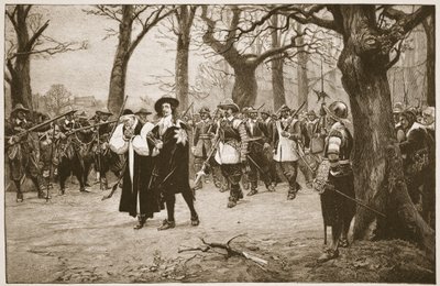 Karl I. auf dem Weg zur Hinrichtung, Illustration aus 