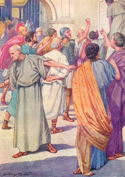 Listen der Verurteilten wurden im Forum aufgehängt von Ernest Dudley Heath
