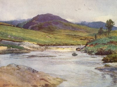 Das Schwarze Wasser von Dee über der Brücke von Ernest Edward Briggs