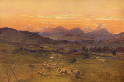 Das Tal des Ken, Abend von Ernest Edward Briggs