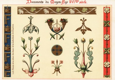 Designelemente aus Architektur und Manuskripten des 16. Jahrhunderts von Ernest Guillot