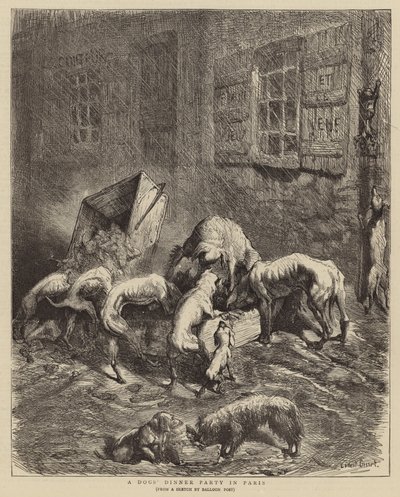 Ein Hundedinner in Paris von Ernest Henry Griset