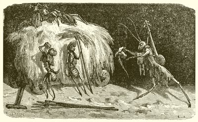 Die Ameisen und die Heuschrecke von Ernest Henry Griset