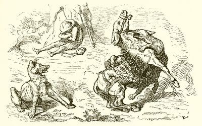Der Esel, der Hund und der Wolf von Ernest Henry Griset