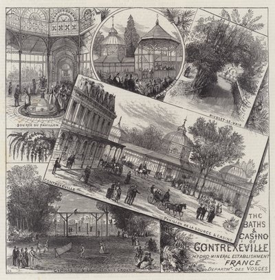 Die Bäder und das Casino von Contrexeville von Ernest Henry Griset