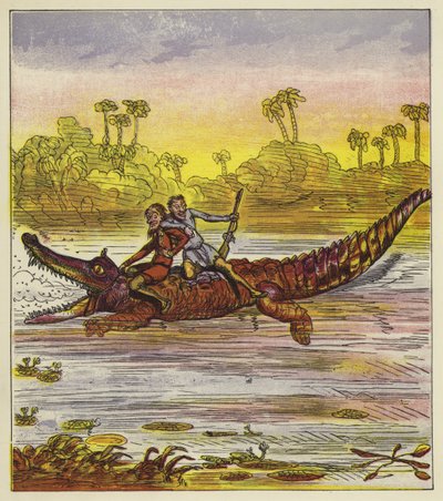 Die Brüder Bold reisen auf dem Nil mit einem Krokodil von Ernest Henry Griset