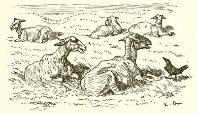 Der Adler und die Krähe von Ernest Henry Griset