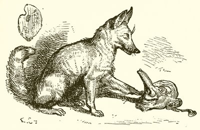 Der Fuchs und die Maske von Ernest Henry Griset