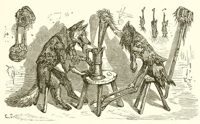 Der Fuchs und der Storch von Ernest Henry Griset