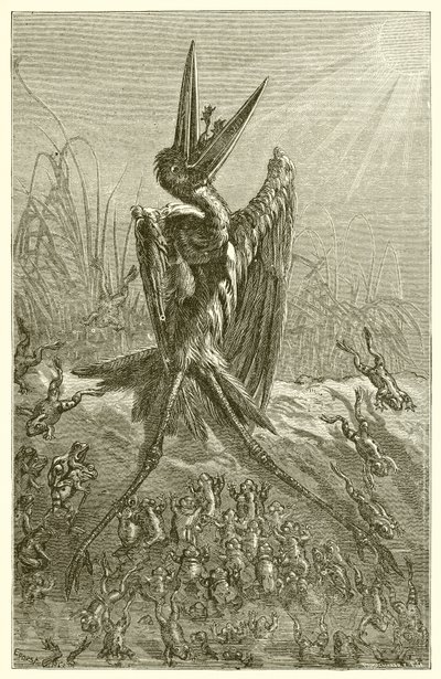Die Frösche, die einen König wünschen von Ernest Henry Griset