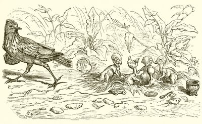 Die Lerche und ihre Jungen von Ernest Henry Griset