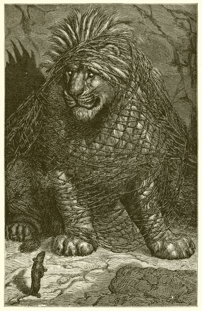 Der Löwe und die Maus von Ernest Henry Griset