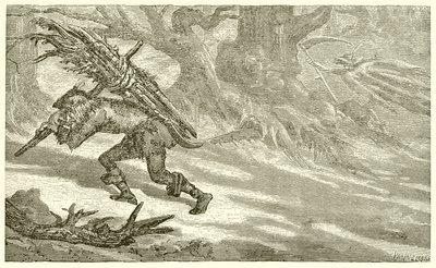 Der alte Mann und der Tod von Ernest Henry Griset