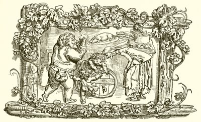 Die alte Frau und das leere Fass von Ernest Henry Griset