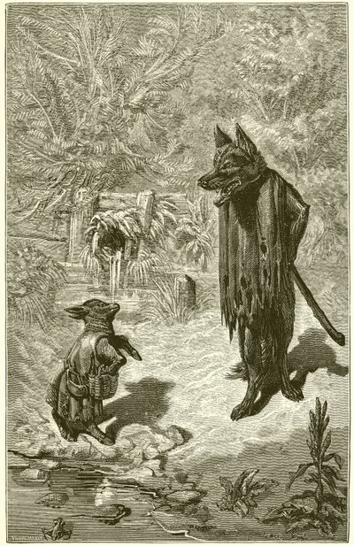 Der Wolf und das Lamm von Ernest Henry Griset