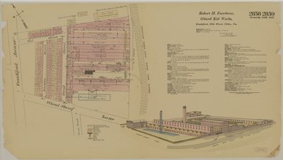 Frankford Ave. und Wheatsheaf Lane, Hexamer General Surveys, 1895 von Ernest Hexamer