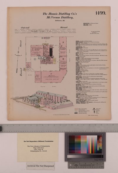 Hannis Distilling Co.s Mount Vernon Distillery, Maryland, Hexamer General Surveys, 1880 von Ernest Hexamer