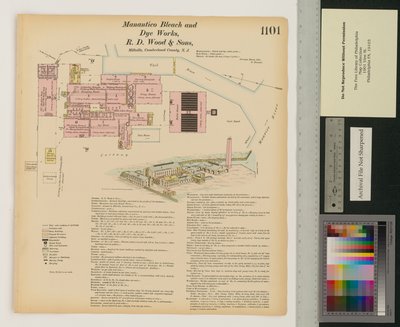 Manantico Bleach and Dye Works, Hexamer General Surveys, Band 12, Platte 1101 von Ernest Hexamer
