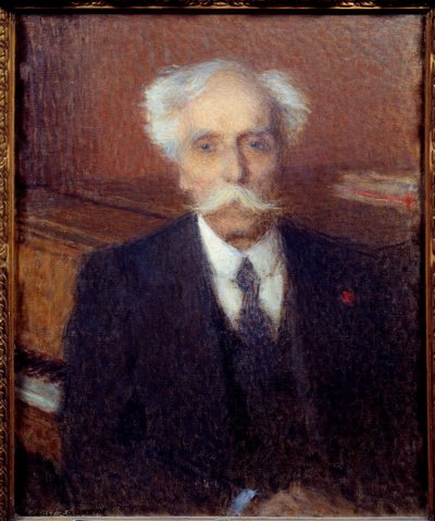Porträt von Gabriel Faure (1845-1924), französischer Komponist. von Ernest Joseph Laurent