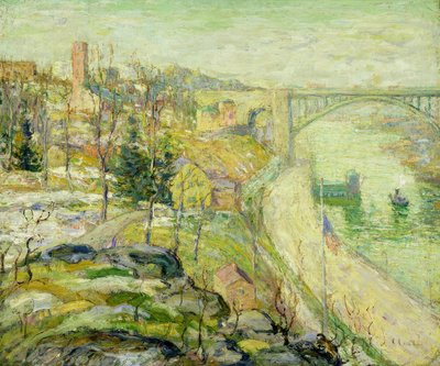 Washington Bridge, New York City von Ernest Lawson