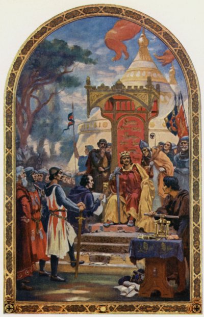 König Johann unterzeichnet die Magna Carta von Ernest Normand