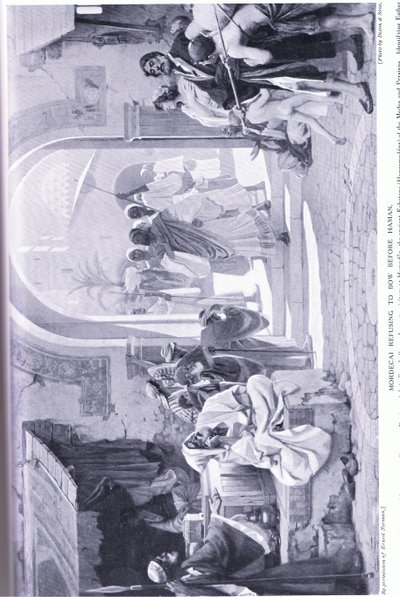 Mordechai weigert sich, sich vor Haman zu verbeugen, 485 v. Chr. von Ernest Normand