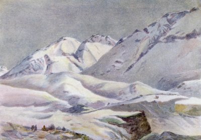 Sierra Navarro, vom Hotel Puente del Inca von Ernest William Christmas