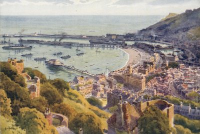 Dover Hafen vom Schloss von Ernest William Haslehust