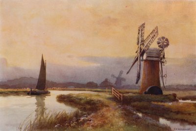 Entwässerungsmühlen an der Ant von Ernest William Haslehust