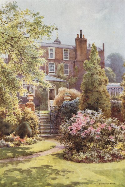 Gadshill Place von den Gärten von Ernest William Haslehust