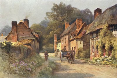 Alte Cottages, Fownhope von Ernest William Haslehust