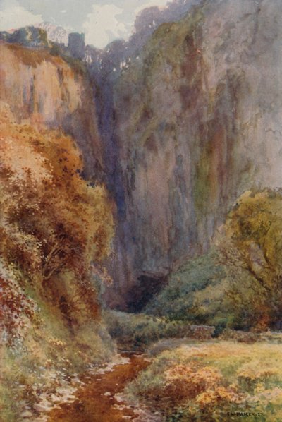 Peak Cavern Schlucht, Castleton von Ernest William Haslehust