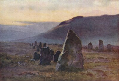 Stein Allee, nahe Merrivale von Ernest William Haslehust
