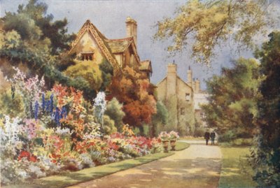 Die Cottages, Worcester College Gärten von Ernest William Haslehust