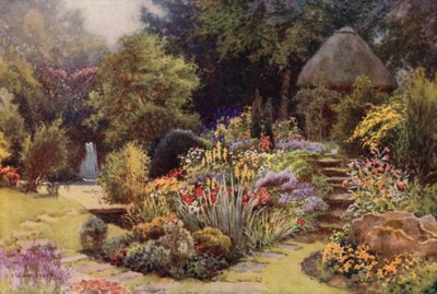 Der japanische Garten, Rufford Abbey von Ernest William Haslehust