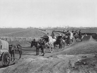 Chihli, Nordchinesische Reisewagen auf der Ebene von Peking von Ernst Boerschmann