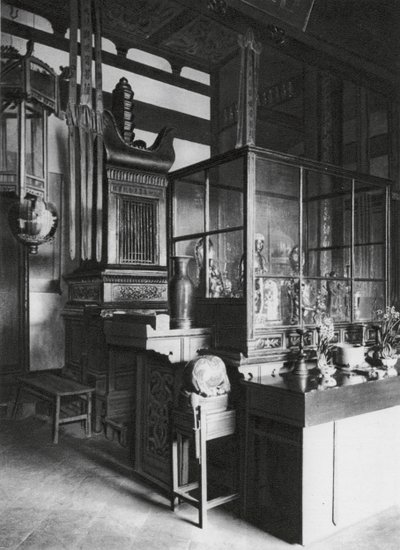 Fuchou, Ku shan, Yung tsuan sze, Fukien, Pagode der Relikte in der Bibliothek des Klosters auf dem Trommelberg von Ernst Boerschmann